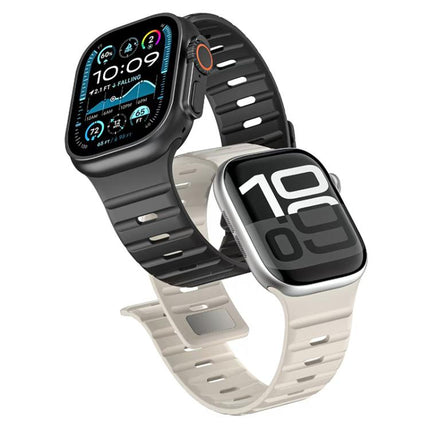 xDfind Magnetic Norman Buckle Silicone Watch Band, For Apple Watch 42 / 44 / 45 / 46 / 49mm, For Apple Watch 38 / 40 / 41 / S11 42mm