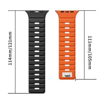 xDfind Magnetic Norman Buckle Silicone Watch Band, For Apple Watch 42 / 44 / 45 / 46 / 49mm, For Apple Watch 38 / 40 / 41 / S11 42mm
