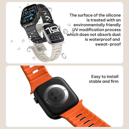 xDfind Magnetic Norman Buckle Silicone Watch Band, For Apple Watch 42 / 44 / 45 / 46 / 49mm, For Apple Watch 38 / 40 / 41 / S11 42mm