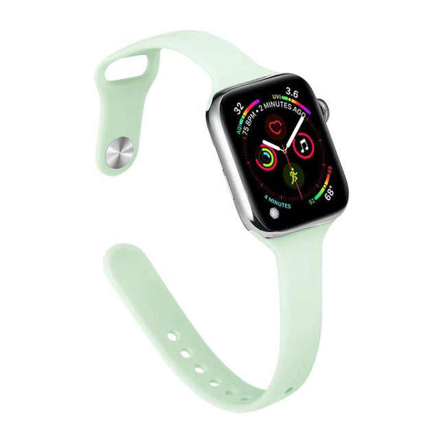 xDfind Small Waist Reverse Buckle Silicone Watch Band, For Apple Watch 42 / 44 / 45 / 46 / 49mm, For Apple Watch 38 / 40 / 41 / S11 42mm