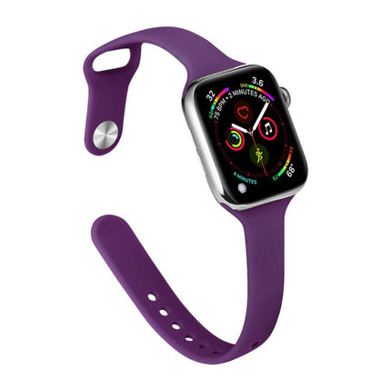 xDfind Small Waist Reverse Buckle Silicone Watch Band, For Apple Watch 42 / 44 / 45 / 46 / 49mm, For Apple Watch 38 / 40 / 41 / S11 42mm