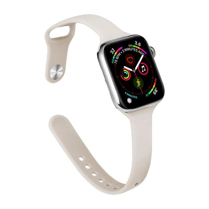 xDfind Small Waist Reverse Buckle Silicone Watch Band, For Apple Watch 42 / 44 / 45 / 46 / 49mm, For Apple Watch 38 / 40 / 41 / S11 42mm