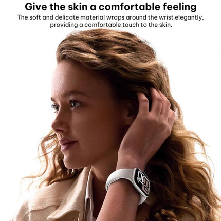 xDfind Small Waist Reverse Buckle Silicone Watch Band, For Apple Watch 42 / 44 / 45 / 46 / 49mm, For Apple Watch 38 / 40 / 41 / S11 42mm