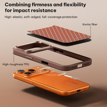 Benks Y3 Kevlar Diamond Pattern Shockproof Magnetic Phone Case, For iPhone 17 Pro Max, For iPhone 17 Pro