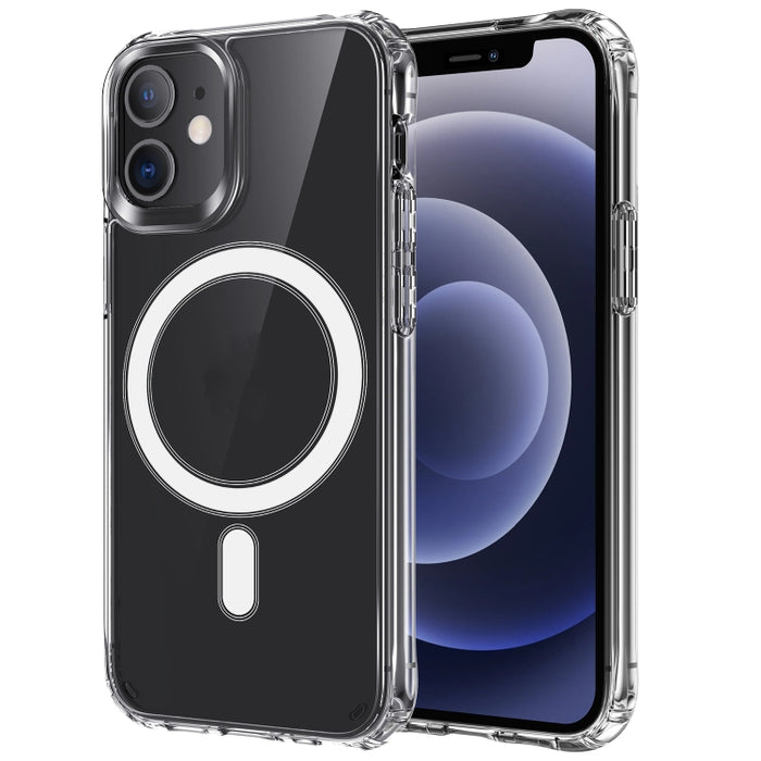 Estuche a prueba de golpes con anillo magnético de acrílico transparente y TPU con cuatro esquinas y airbag, para iPhone 12 Pro Max, para iPhone 12/12 Pro, para iPhone 12 mini