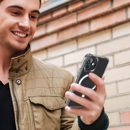 Estuche a prueba de golpes con anillo magnético de acrílico transparente y TPU con cuatro esquinas y airbag, para iPhone 12 Pro Max, para iPhone 12/12 Pro, para iPhone 12 mini