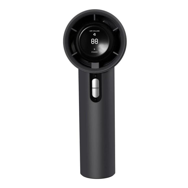 100-gear High Speed Handheld Fan Bladeless Mini Digital Display Small Fan, 1800mAh, 3000mAh