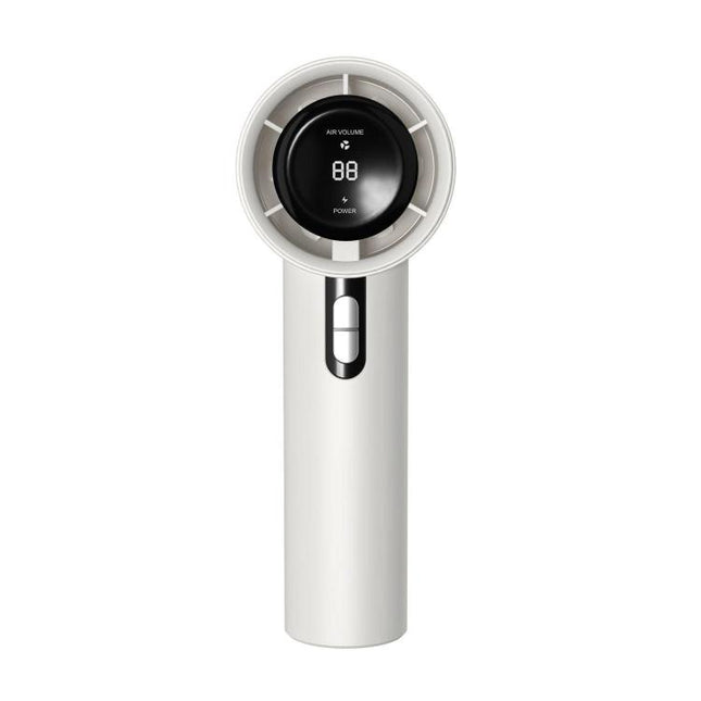 100-gear High Speed Handheld Fan Bladeless Mini Digital Display Small Fan, 1800mAh, 3000mAh