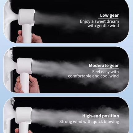 100-gear High Speed Handheld Fan Bladeless Mini Digital Display Small Fan, 1800mAh, 3000mAh