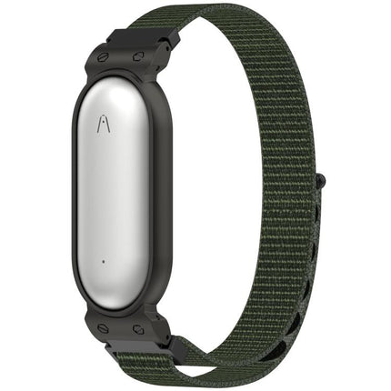 xDfind Metal Frame Integrated Nylon Loop Hook and Loop Fastener Watch Band, For Plaud NotePin AI