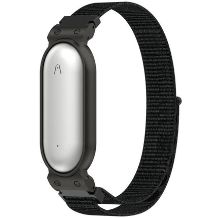 xDfind Metal Frame Integrated Nylon Loop Hook and Loop Fastener Watch Band, For Plaud NotePin AI