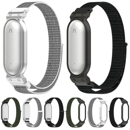 xDfind Metal Frame Integrated Nylon Loop Hook and Loop Fastener Watch Band, For Plaud NotePin AI