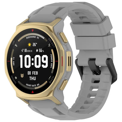 xDfind Solid Color Black Buckle Silicone Watch Band, For Amazfit T-Rex 3 Pro 44mm