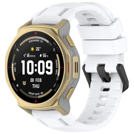 xDfind Solid Color Black Buckle Silicone Watch Band, For Amazfit T-Rex 3 Pro 44mm