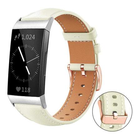 xDfind Rose Gold Buckle Black Shark Fine Grain Vegan Leather Watch Band, For Fitbit Charge 6 / 5, For Fitbit Versa 4 / 3 / Sense2 / 1, For Fitbit Versa 2/Versa/Versa Lite/Blaze, For Fitbit Charge 4 / 3