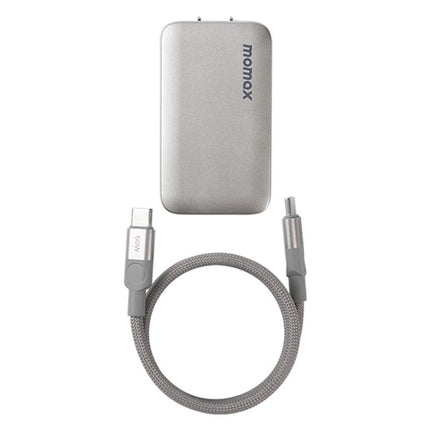 MOMAX UM79 1-Charge Ultra 45W 2-Port GaN Silm Fast Charger Kit, US Plug