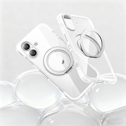 Vacuum Airbag TPU + Acrylic 360 Rotating Bracket Magnetic Shockproof Phone Case, For iPhone 17 Pro Max, For iPhone 17 Pro, For iPhone 17