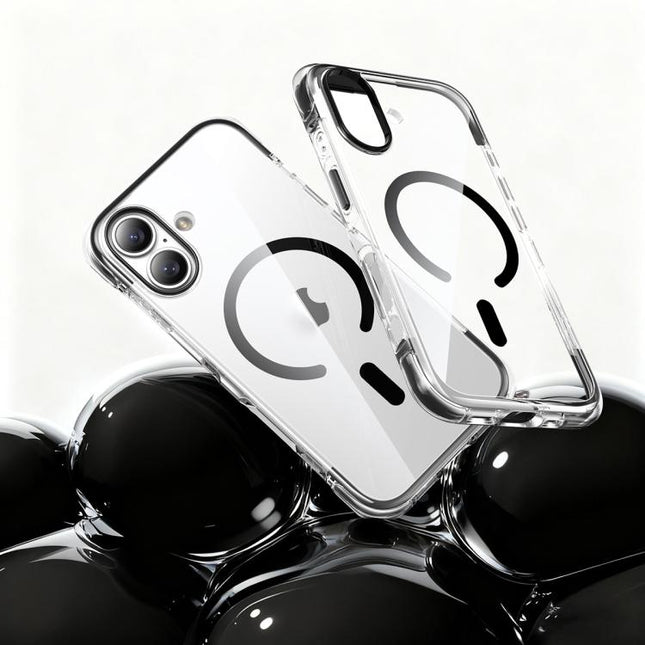 Vacuum Airbag TPU + Acrylic Magnetic Shockproof Phone Case, For iPhone 17 Pro Max, For iPhone 17 Pro, For iPhone 17