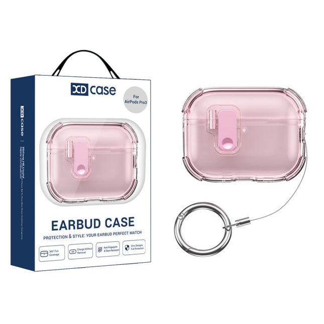 XDcase Transparent Silicone Automatic Pop-Up Earbud Case, For AirPods Pro 3, For AirPods 4, For AirPods Pro 2 / 1