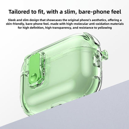 XDcase Transparent Silicone Automatic Pop-Up Earbud Case, For AirPods Pro 3, For AirPods 4, For AirPods Pro 2 / 1