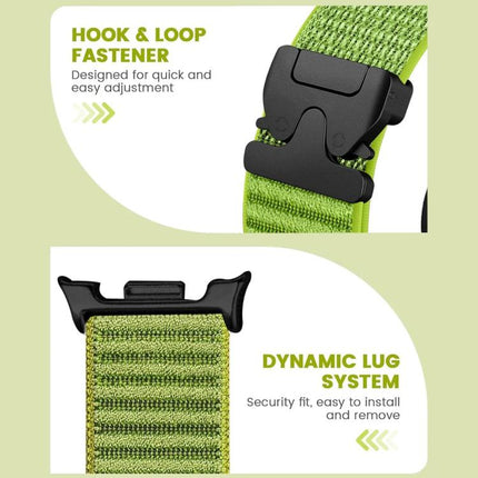 xDfind Parachute Buckle Mountain Pattern Nylon Watch Band, For Galaxy Watch9 / 8 / 8 Classic