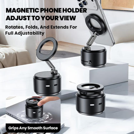 A5 Multifunctional Magnetic Phone Holder Bluetooth Speaker, A5 (Black), A5 (Dark Blue)