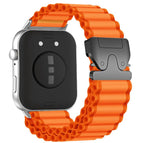 For Huawei Watch Fit4 Pro / Fit4 / Fit3 / Orange + Black Buckle