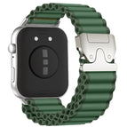 For Huawei Watch Fit4 Pro / Fit4 / Fit3 / Green + Silver Buckle