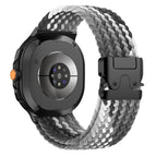 For Galaxy Watch9 / 8 / 8 Classic / Dark Chocolate+Black Buckle