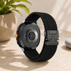 For Galaxy Watch9 / 8 / 8 Classic / Black+Black Buckle
