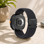 For Galaxy Watch9 / 8 / 8 Classic / Space Grey+Black Buckle