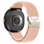 For Galaxy Watch9 / 8 / 8 Classic / Starlight Pink+Silver Buckle