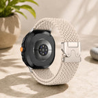 For Galaxy Watch9 / 8 / 8 Classic / Starlight+Silver Buckle