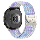 For Galaxy Watch9 / 8 / 8 Classic / Purple+Silver Buckle