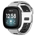 For Fitbit Versa 4 / 3 / Sense2 / 1 / White+Black