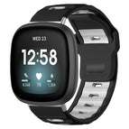 For Fitbit Versa 4 / 3 / Sense2 / 1 / Black+White