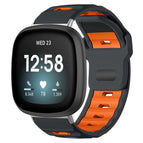 For Fitbit Versa 4 / 3 / Sense2 / 1 / Ash+Orange
