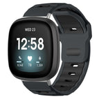 For Fitbit Versa 4 / 3 / Sense2 / 1 / Ash+Black