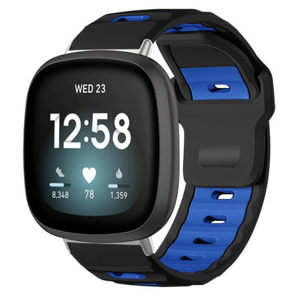 xDfind Flat-head Dual-color Silicone Watch Band, For Fitbit Versa 4 / 3 / Sense2 / 1, For Fitbit Versa 2/Versa/Versa Lite/Blaze