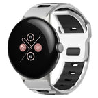 For Google Pixel Watch 4 / 3 / 2 / 1 41mm / White+Black