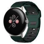 For Google Pixel Watch 4 / 3 / 2 / 1 41mm / Wilderness Green+Black