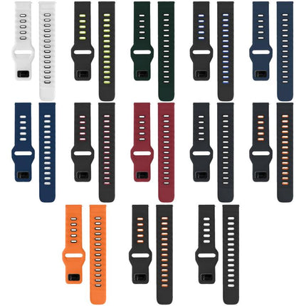xDfind Flat-head Dual-color Silicone Watch Band, For Google Pixel Watch 4 / 3 45mm, For Google Pixel Watch 4 / 3 / 2 / 1 41mm
