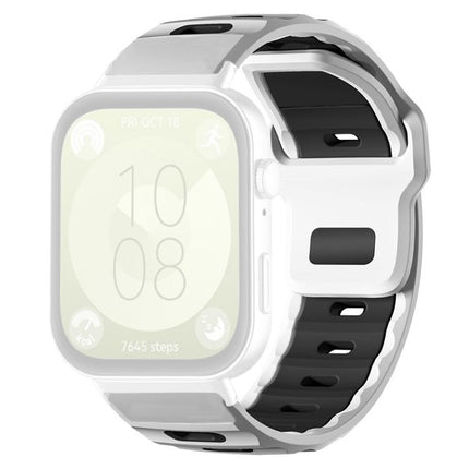 xDfind Flat-head Dual-color Silicone Watch Band, For Huawei Watch Fit4 Pro / Fit4 / Fit3, For Huawei Watch D2