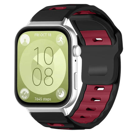 xDfind Flat-head Dual-color Silicone Watch Band, For Huawei Watch Fit4 Pro / Fit4 / Fit3, For Huawei Watch D2