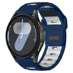 For Samsung Galaxy Watch7 / FE / 6 / 5 / 4 / Navy Blue+White