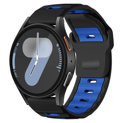 xDfind Flat-head Dual-color Silicone Watch Band, For Galaxy Watch Ultra2 2026 / 2025 / 1 2024, For Galaxy Watch9 / 8 / 8 Classic, For Samsung Galaxy Watch7 / FE / 6 / 5 / 4