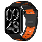 For Xiaomi Band 10 Pro / 9 Pro / Redmi Watch 6 / Black+Orange