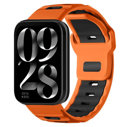 xDfind Flat-head Dual-color Silicone Watch Band, For Xiaomi Band 10 Pro / 9 Pro / Redmi Watch 6