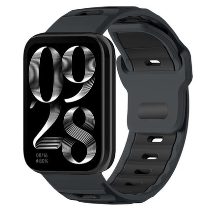 xDfind Flat-head Dual-color Silicone Watch Band, For Xiaomi Band 10 Pro / 9 Pro / Redmi Watch 6