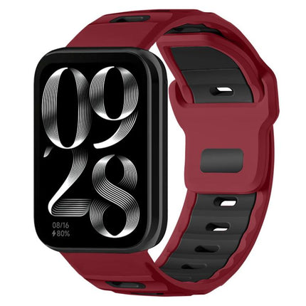 xDfind Flat-head Dual-color Silicone Watch Band, For Xiaomi Band 10 Pro / 9 Pro / Redmi Watch 6